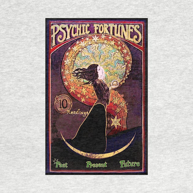 Psychic Fortunes Vintage Poster by wildtribe
